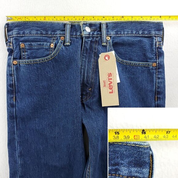 Levi's 505 Jeans Regular Straight Leg Denim 100% Cotton Men's 32x34 NWT - Picture 4 of 11
